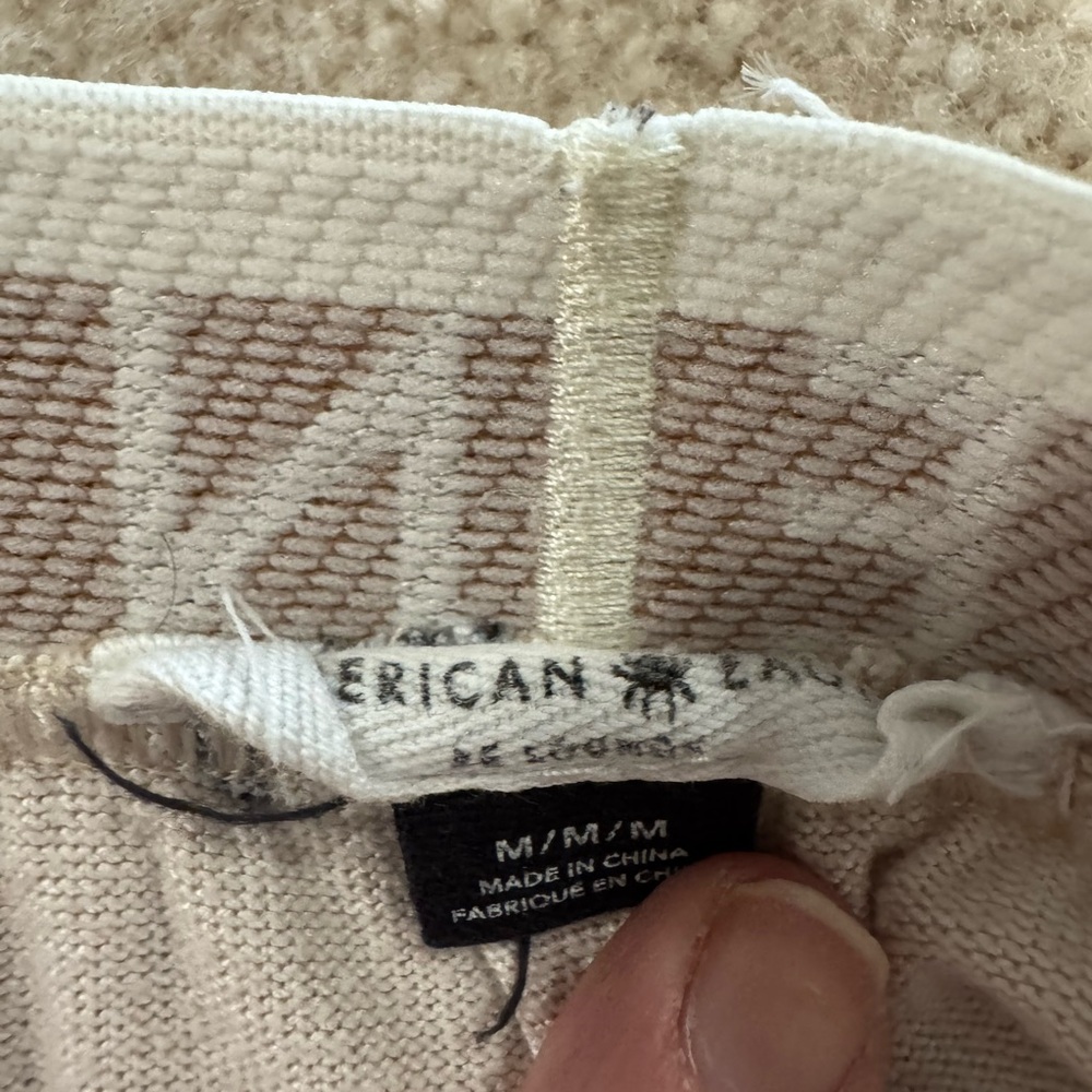 American Eagle Outfitters Beige Snoopy & Pumpkin Pajama Set - Picture 2 of 3